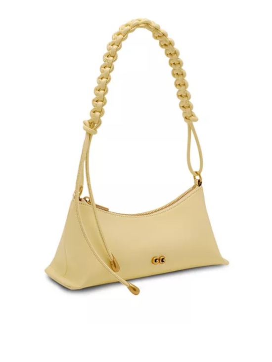 cult gaia Handbags - CULT GAIA Yellow Shoulder Bag with Braided Strap